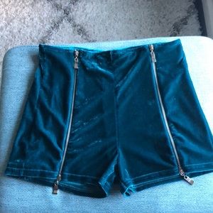 Velvet High Waist Shorts